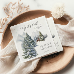 It's Cold Outside Winter Wonderland Gender Neutral Napkins