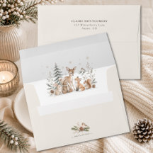 It's Cold Outside Woodland Animals Baby Shower