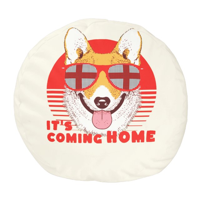 Its Coming Home corgi   Pouf (Bottom)