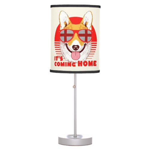 Its Coming Home corgi  Table Lamp