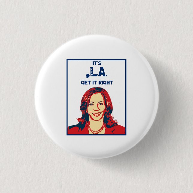 It's Comma-La - Get It Right! Button (Front)