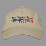 It's Common Sense Trump Pence 2016 Embroidered Baseball Cap