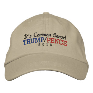 It's Common Sense Trump Pence 2016 Embroidered Baseball Cap