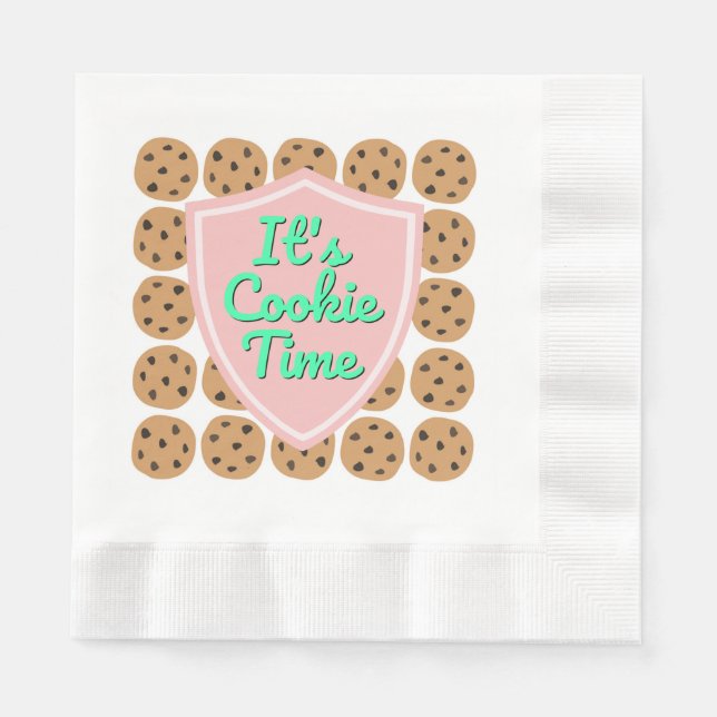 It's cookie time Troop Beverly Hills Napkins (Front)