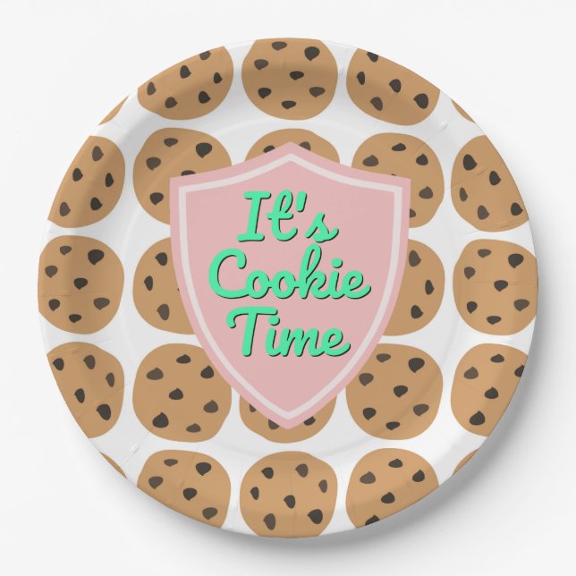It's cookie time Troop Beverly Hills Paper Plates (Front)