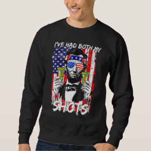 Its Cool Ive Had Both My Shots Us Flag Tequila Vac Sweatshirt