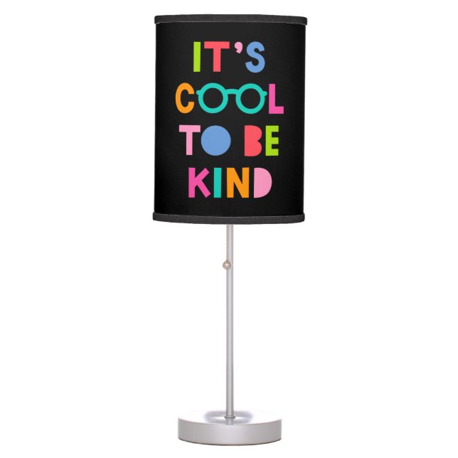 It's Cool To Be Kind Table Lamp (Front)