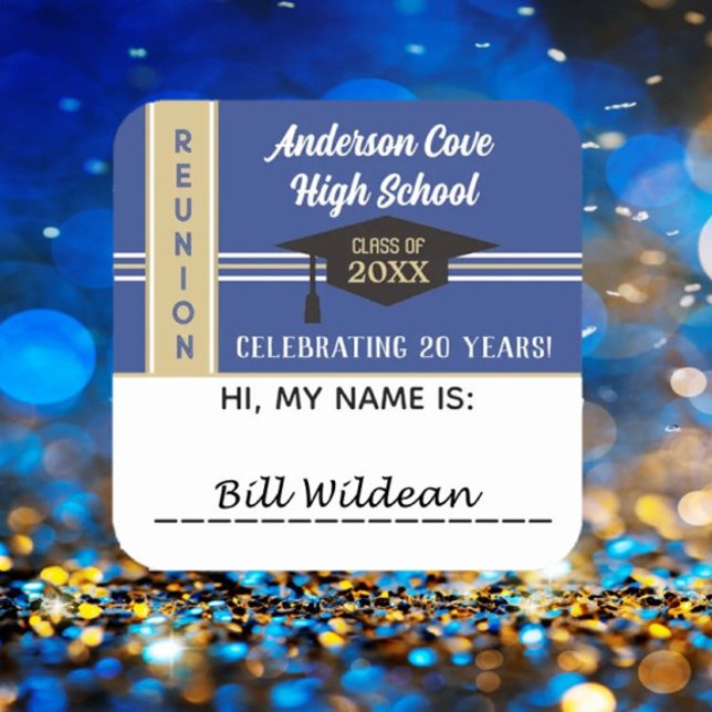 It's Customized! Class Reunion Name tag Sticker (Creator Uploaded)