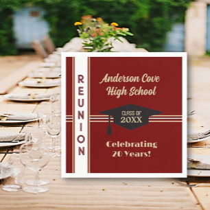 It's Customized! Trendy Class Reunion Napkins
