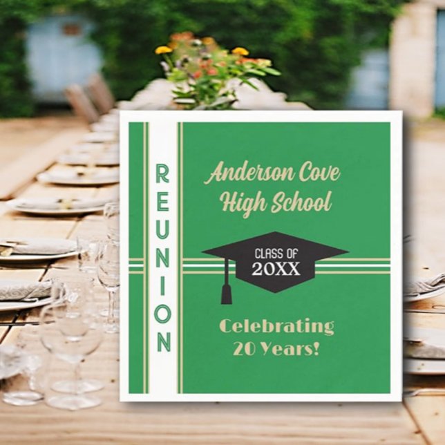 It's Customized! Trendy Class Reunion  Napkins (Creator Uploaded)