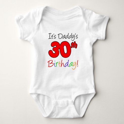 happy 30th birthday daddy t shirt