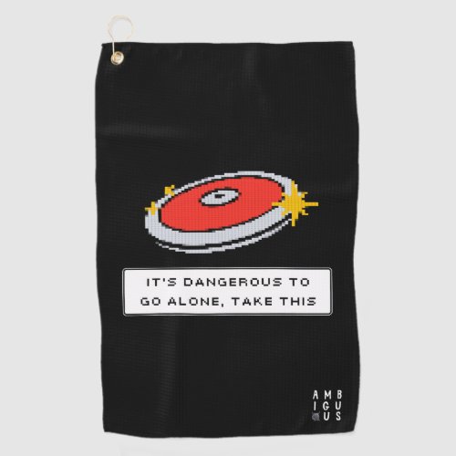 Its Dangerous to Go Alone Disc Golf Towel