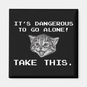It's Dangerous To Go Alone! Take This Magnet