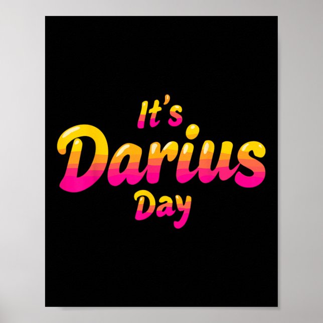 It's Darius Day Funny Meme – Celebrate Love3  Poster (Front)