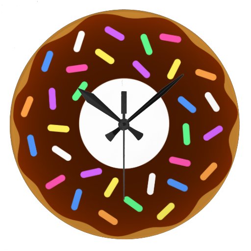 It's Donut Time Clock | Zazzle