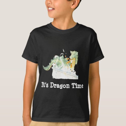 Its Dragon Time Boys T Shirt