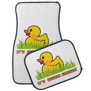 It's Duckie Season! Funny Car Floor Mat