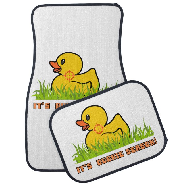 It's Duckie Season! Funny Car Floor Mat (Set)