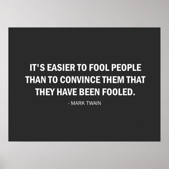It's Easier to Fool People Than...  Poster (Front)