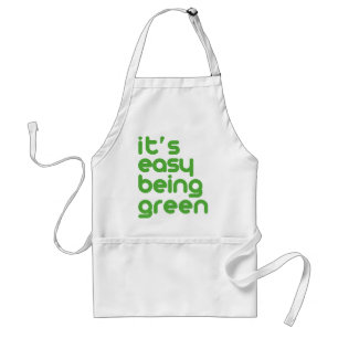 It's easy being green adult apron