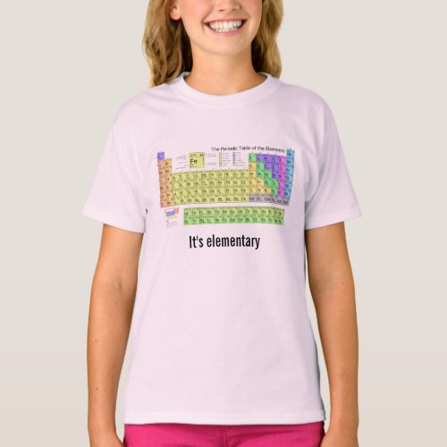 Its elementary periodic table Chemistry geek T_Shirt