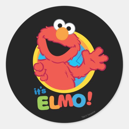 Its Elmo Classic Round Sticker