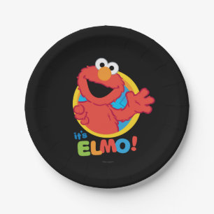 It's Elmo Paper Plates