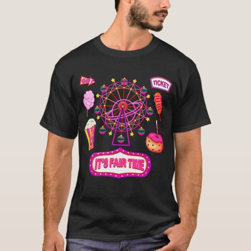 Its Fair Time Funny State Fair Ferris Wheel  T_Shirt