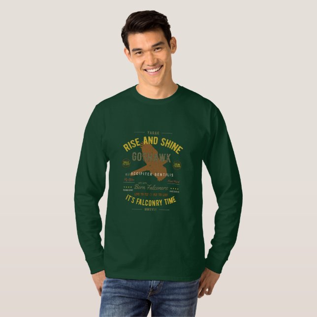 It's Falconry Time! Goshawk T-Shirt (Front Full)