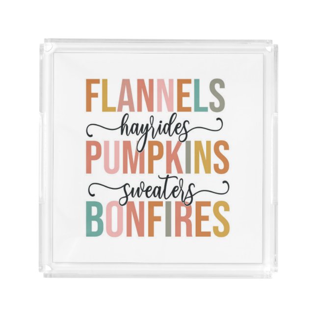 It's Fall Again Acrylic Tray (Front)