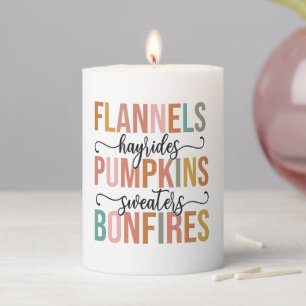 It's Fall Again Pillar Candle