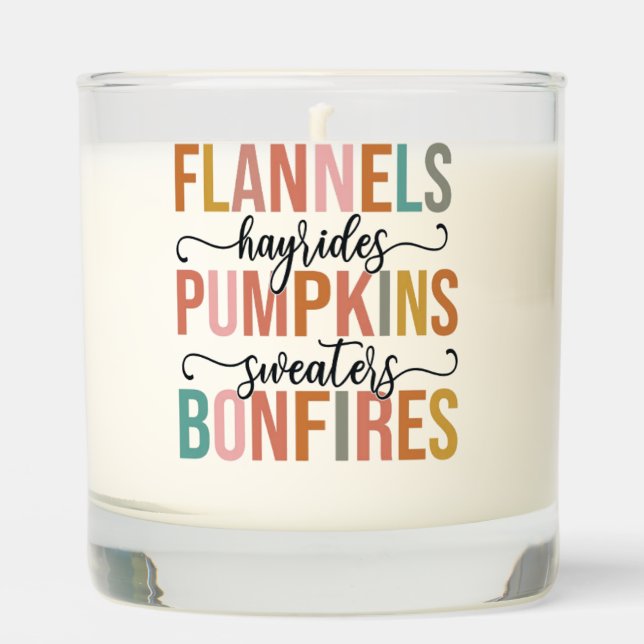 It's Fall Again Scented Candle (Front)