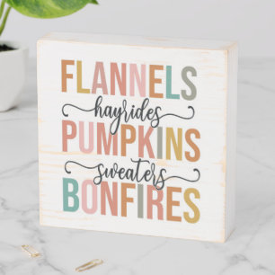 It's Fall Again Wooden Box Sign