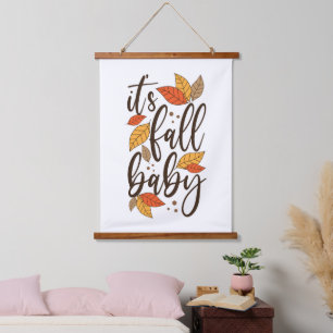 It's Fall Baby Hanging Tapestry