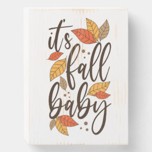 It's Fall Baby Wooden Box Sign