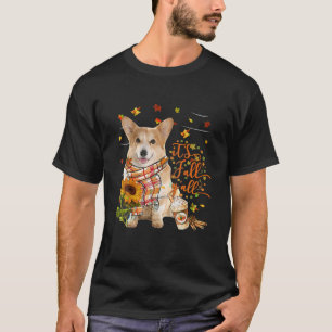 It's Fall Y All Corgi Dog Thanksgiving Halloween T-Shirt