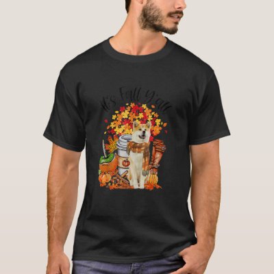 It&#39;s Fall Y&#39;all Akita Inu Dog Pumpkin Fall Autumn T-Shirt