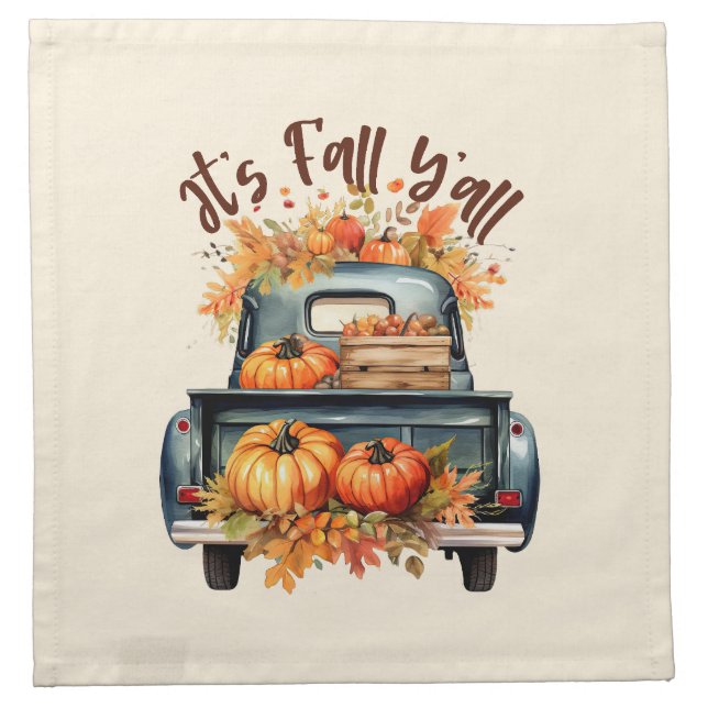 It's Fall Y'all Cloth Napkin (Front)