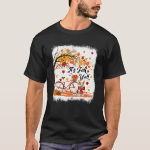 It's Fall Y'all Corgi Dog Autumn Tree Apparel T-Shirt