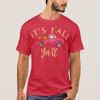 It's Fall Ya'll Cute Autumn Pumpkin Truck T-Shirt