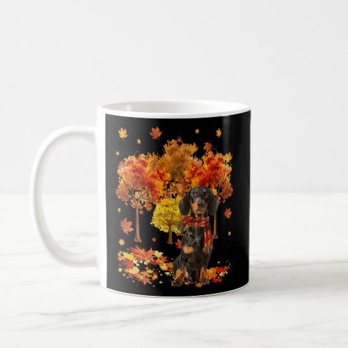 Its Fall Yall Cute Dachshund Autumn Tree Fall Le Coffee Mug