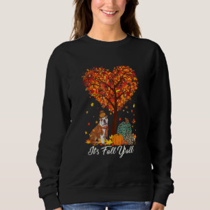 It's Fall Y'all  English Bulldog Fall Thanksgiving Sweatshirt