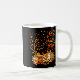 It's Fall Y'all Floral Pumpkin Autumn Coffee Thank Coffee Mug