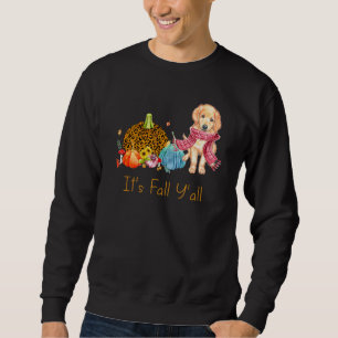 It's Fall Y'all Golden Retriever Dog Fall Scarf Th Sweatshirt