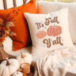 It's Fall Y'all Groovy Retro Pumpkin Throw Pillow<br><div class="desc">It's Fall Y'all Groovy retro throw pillow</div>