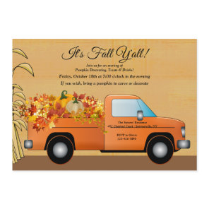 It's Fall Y'all Harvest Invitation