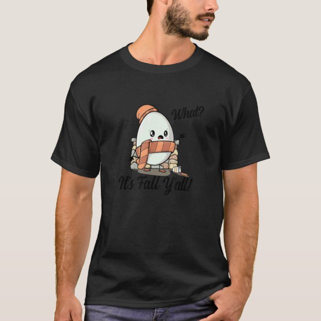 Its Fall Yall   Humpty Thanksgiving Autumn Coffee T-Shirt (Front)