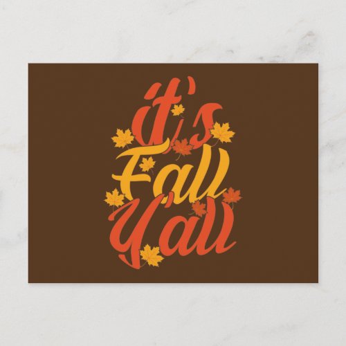 Its Fall YallIts Fall Yall Autumn Greeting Card