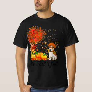 its fall yall jack russell pumpkin autumn T-Shirt