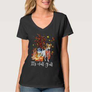 It's Fall Y'all Jack Russell Terrier Dog Pumpkin F T-Shirt